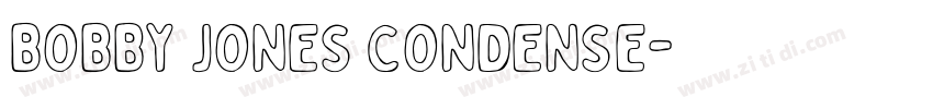 BOBBY JONES CONDENSE字体转换